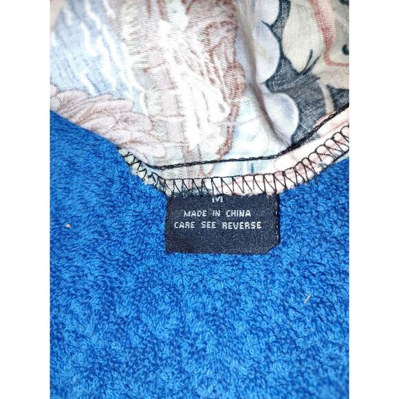 High Surf Island Men's Hawaiian Shirt Black W/Birds & Flowers Size Medium - Picture 5 of 8